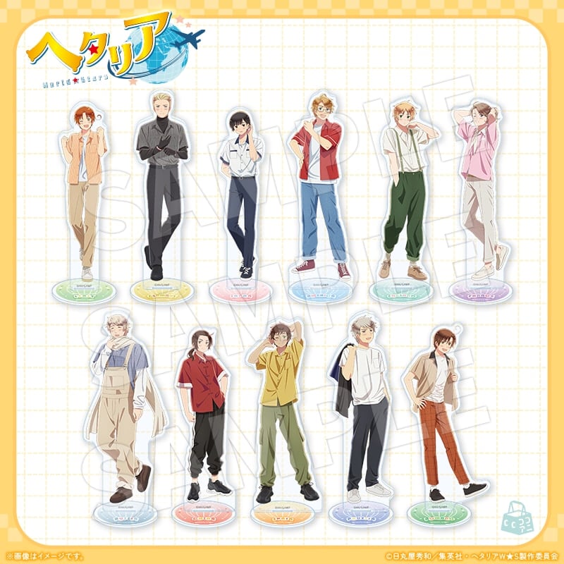 「ヘタリア World★Stars × ラウンドワン」アクリルスタンド