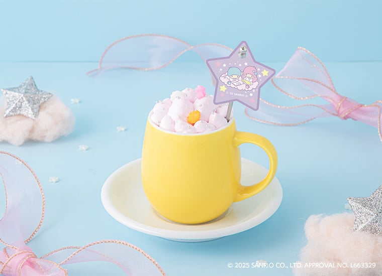 「LittleTwinStars Cafe」ふわふわ雲のホットコーヒー
