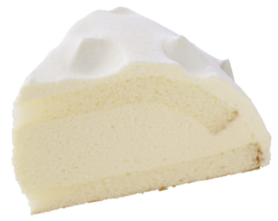 「銀座コージーコーナー」白「北海道産5種のチーズを使ったこだわりレアチーズ」