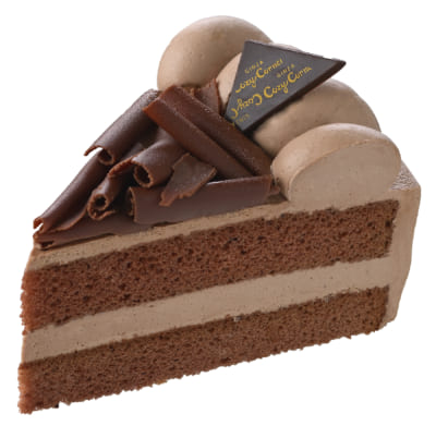 「銀座コージーコーナー」黒「ミルクチョコショート」