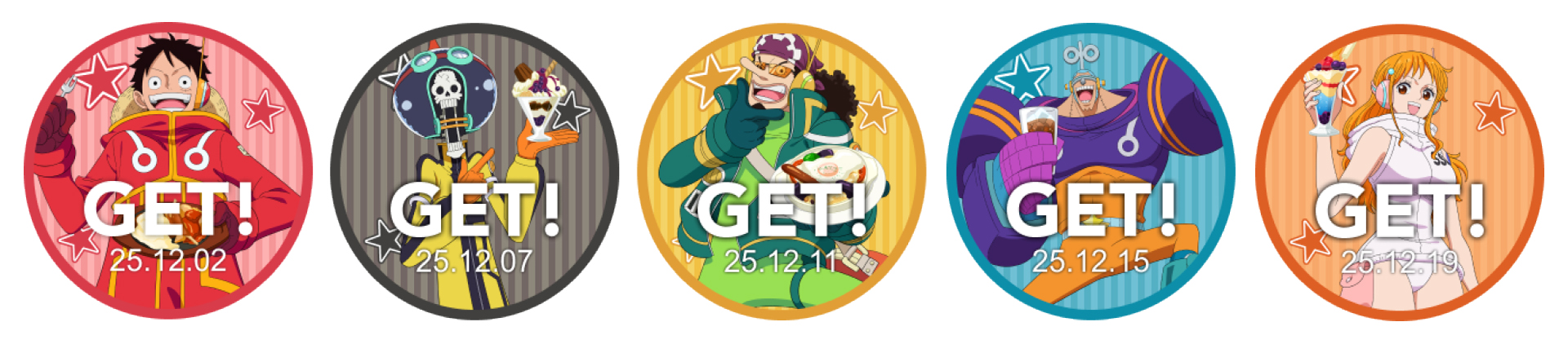 「ONE PIECE×ジョイフル」来店スタンプ