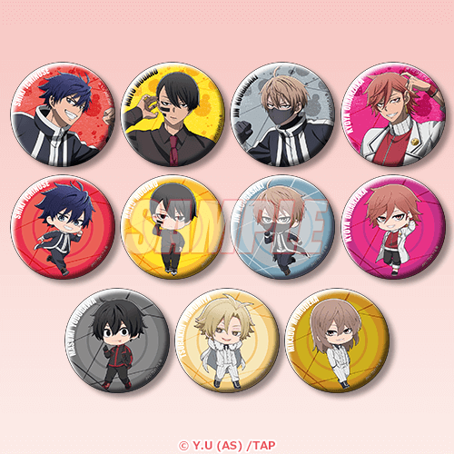 TVアニメ『桃源暗鬼』オンラインくじ D賞 缶バッジ11種セット