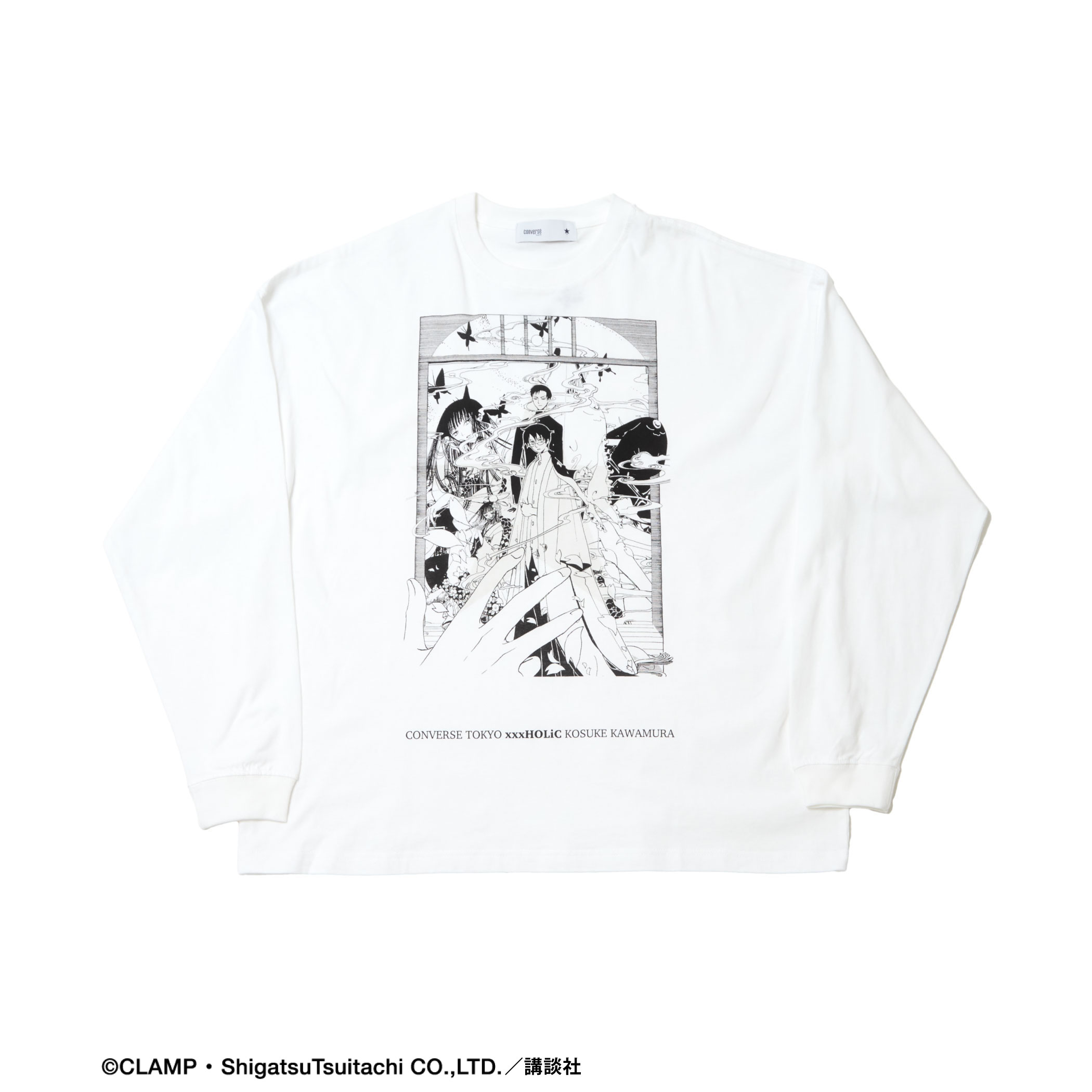 「CLAMP × CONVERSE TOKYO」グラフィックロングスリーブTシャツ