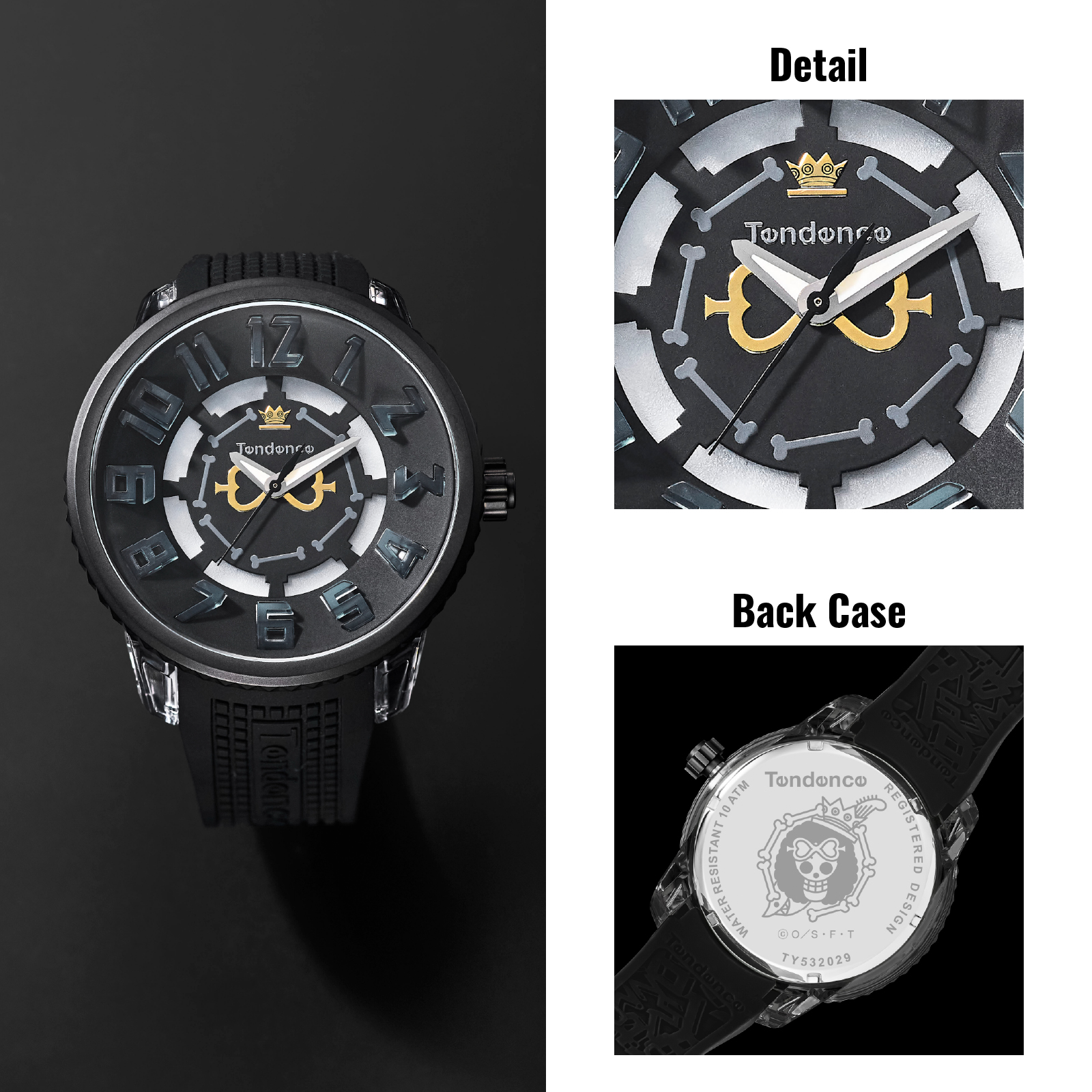 「ONE PIECE × Tendence」シックなブラック、ブルックモデル