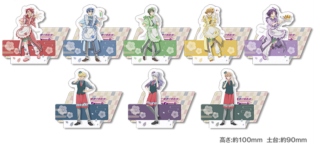 「美男高校地球防衛部ハイカラ!×ラウンドワン」前半期間ノベルティ：スタンディコースター