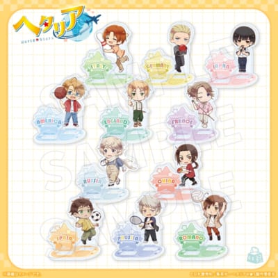 「ヘタリア World★Stars × ラウンドワン」アクリルスタンドプレート