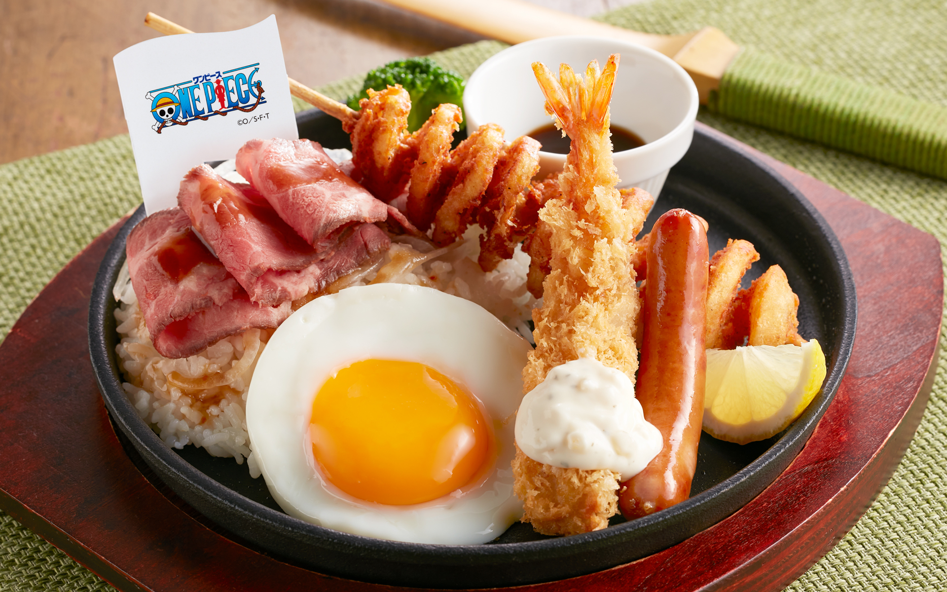 「ONE PIECE×ジョイフル」ゾロの三刀流鉄板盛り