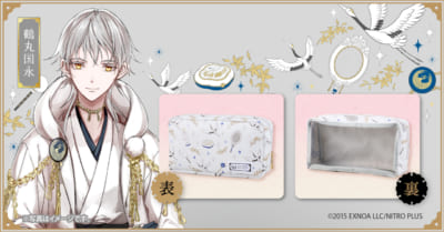 「刀剣乱舞×菊正宗」日本酒の化粧水 透明保湿 500mL+お手入れポーチセット（鶴丸国永）