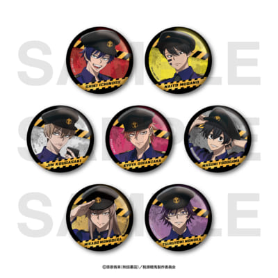 『桃源暗鬼』～police～ トレーディンググリッター缶バッジ