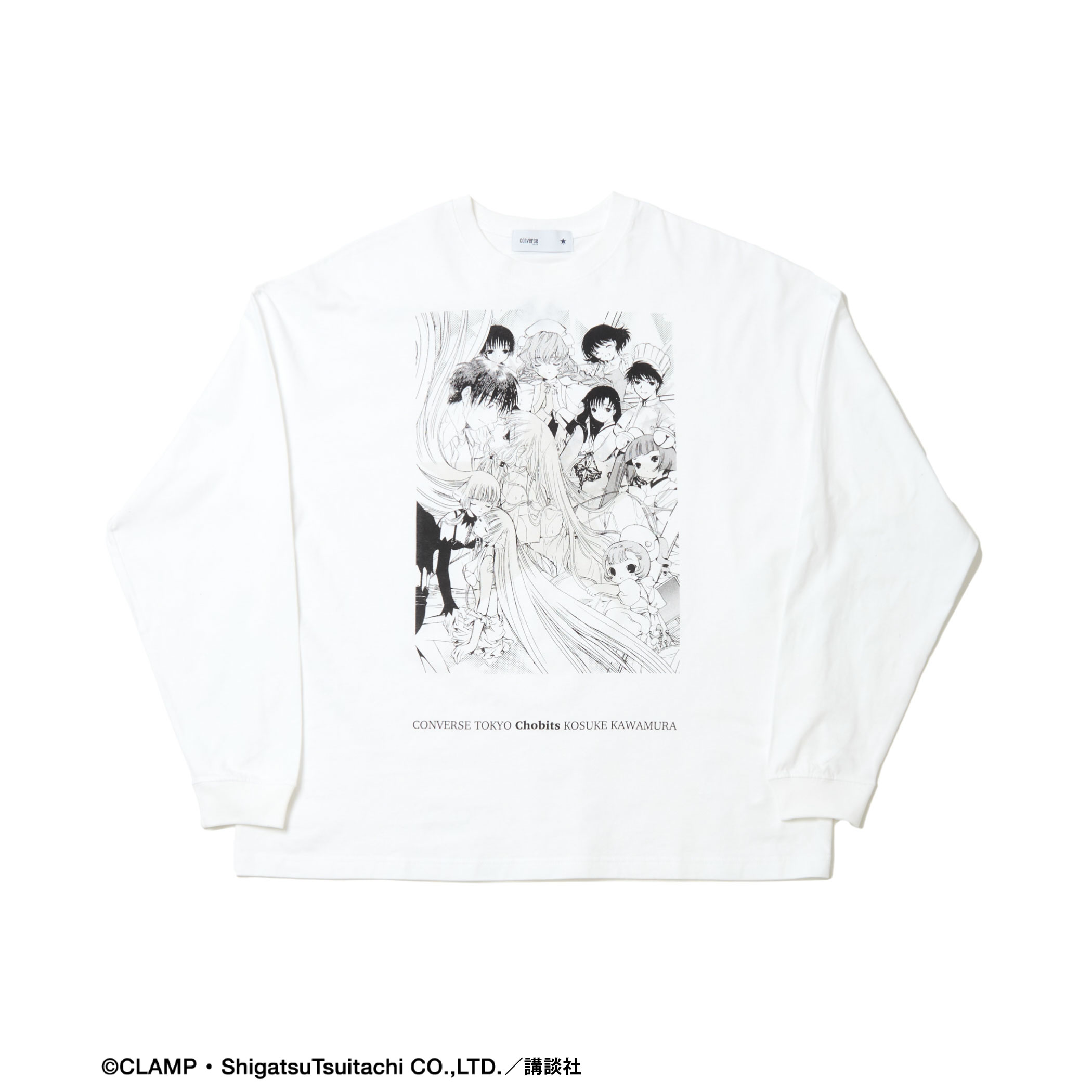 「CLAMP × CONVERSE TOKYO」ググラフィックロングスリーブTシャツ