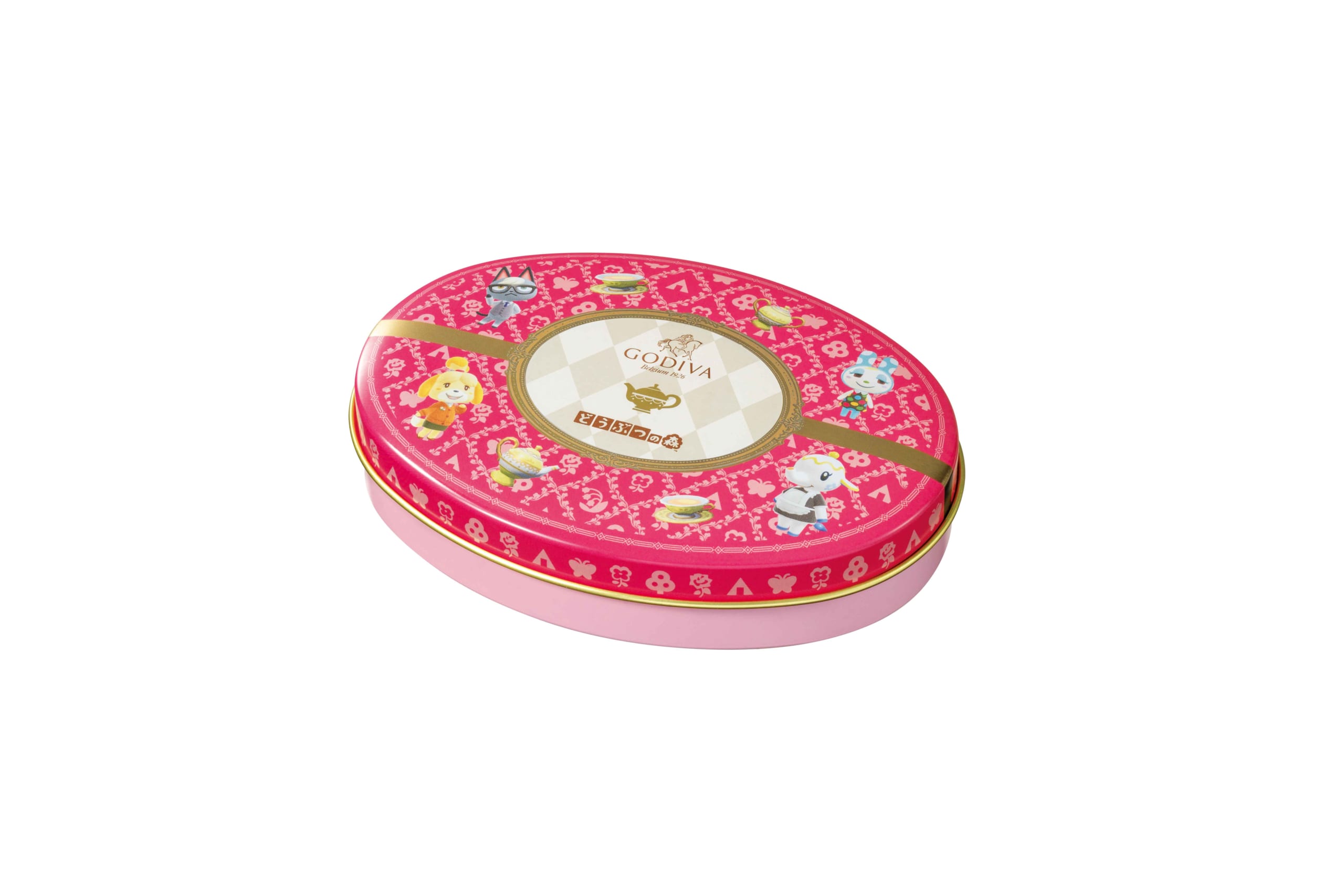 「ゴディバ meets どうぶつの森」アソートメント/Pink 6粒入 ティーマットセット