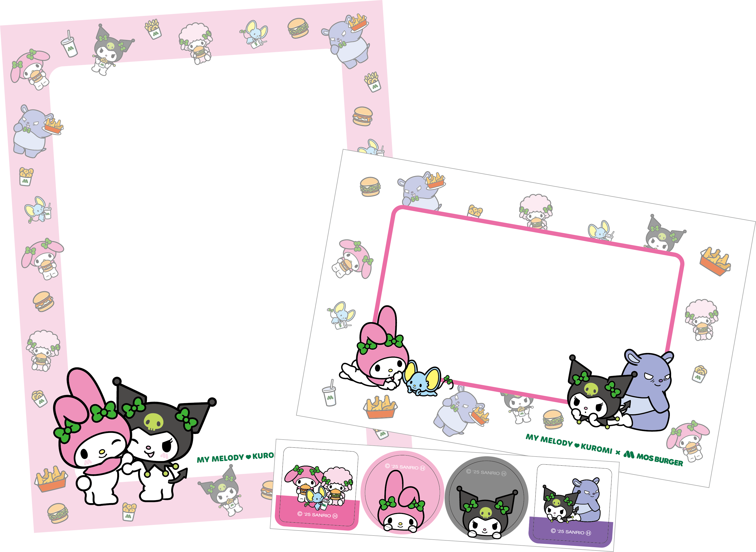 「サンリオ×モスバーガー」おてがみセット（マイメロディ&クロミ）