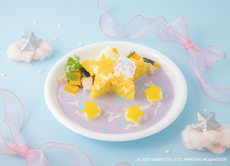 「LittleTwinStars Cafe」夢みる星空オムカレー