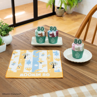 「タイトーくじ ムーミン Anniversary Year」E賞 カップケーキ風ハンドタオル