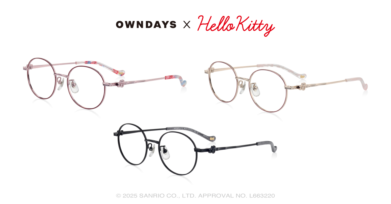 「OWNDAYS × Hello Kitty」リボン mini model（キッズサイズ）