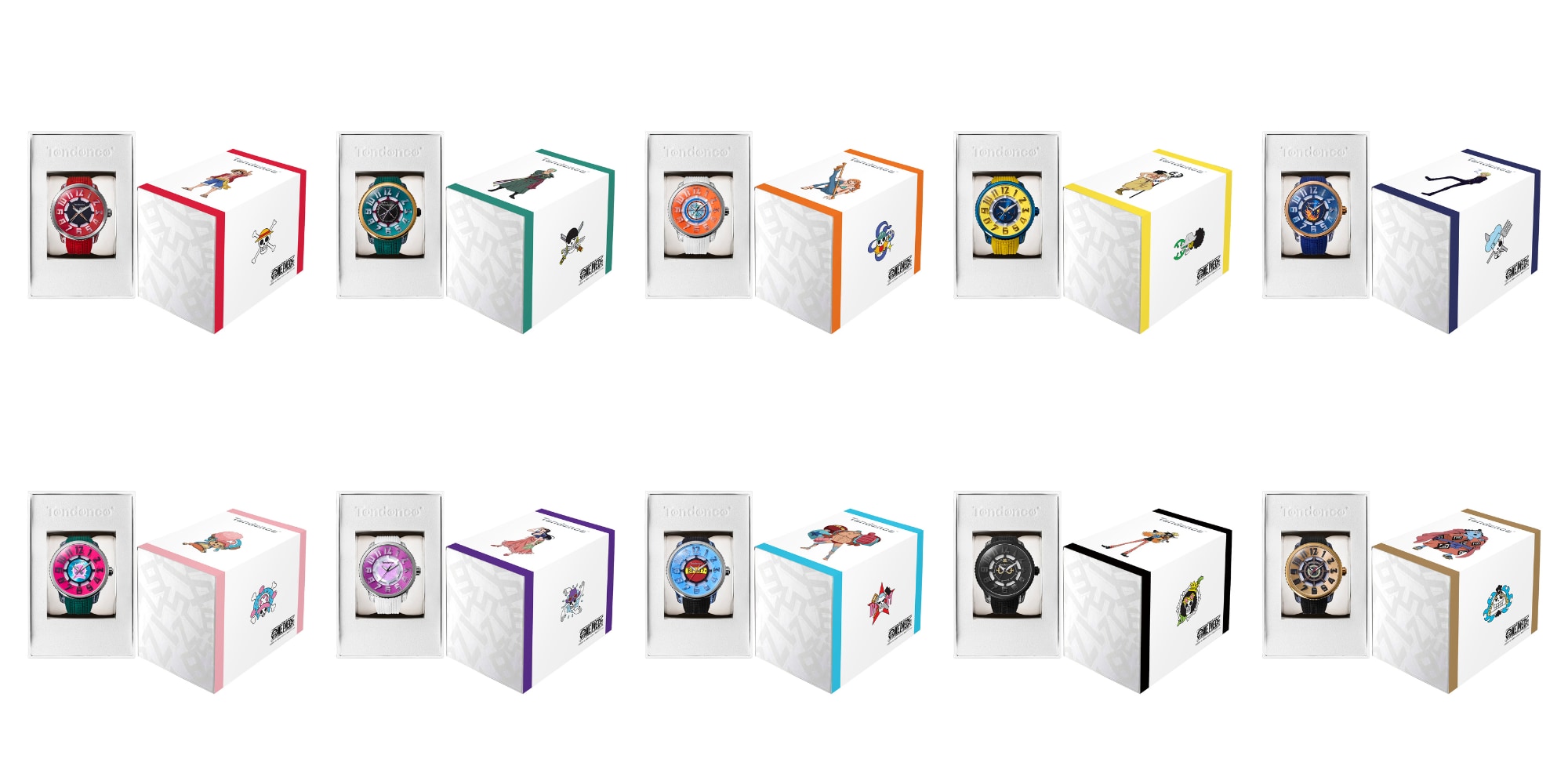 「ONE PIECE × Tendence」スペシャルボックス（各キャラクターデザイン）