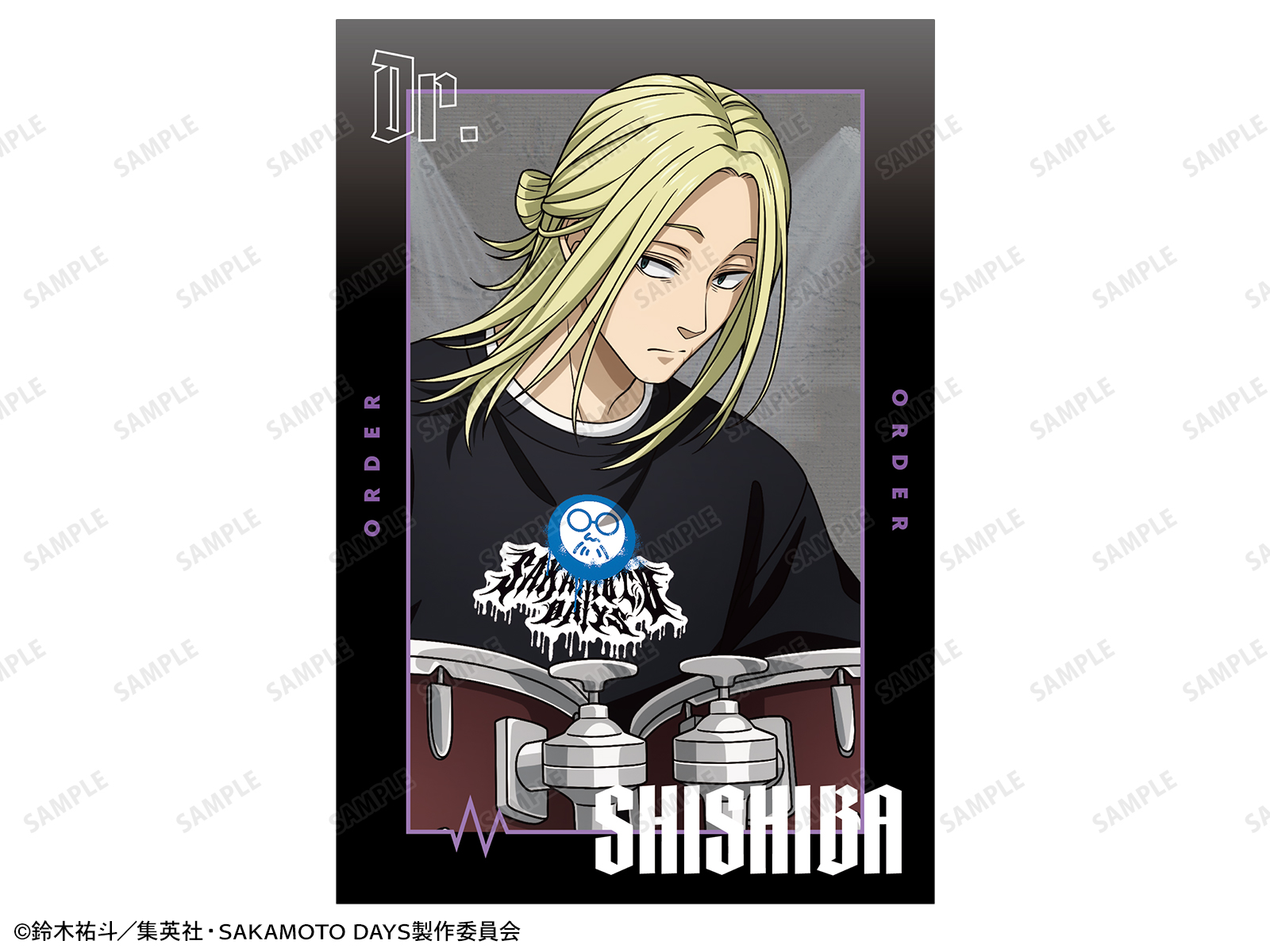 TVアニメ『SAKAMOTO DAYS』 POP UP SHOP in TOWER RECORDS　描き下ろし 神々廻 ロックバンドver. ポストカード イベント限定特典