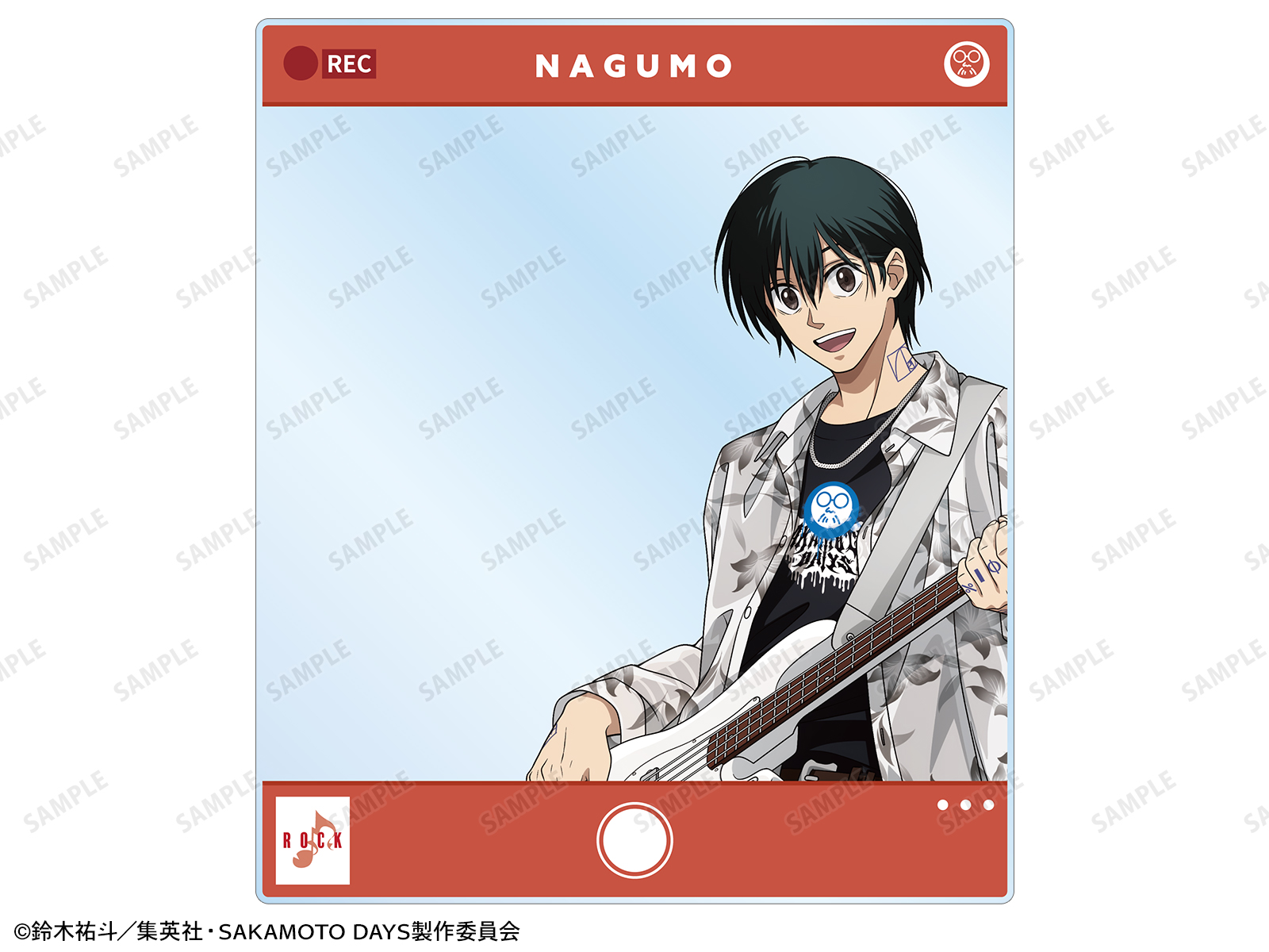 TVアニメ『SAKAMOTO DAYS』 POP UP SHOP in TOWER RECORDS　描き下ろし 南雲 ロックバンドver. SNS風アクリルカード イベント限定特典