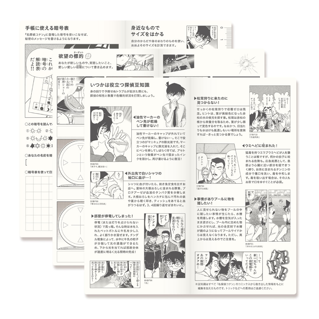 「名探偵コナン×ほぼ日手帳」特別なおまけページ