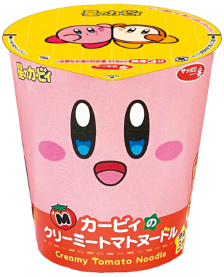 ファミリーマート「カービィたちの超まんぞくフェス」星のカービィ クリーミートマト味ヌードル