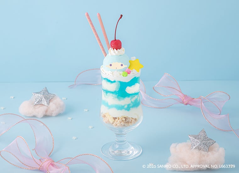 「LittleTwinStars Cafe」キキ&ララ パフェ（キキ）