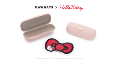 「OWNDAYS × Hello Kitty」セットケース＆メガネ拭き