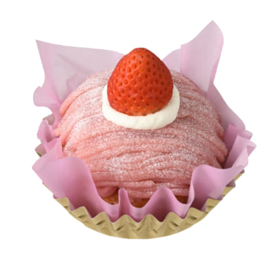 「銀座コージーコーナー」ピンク「苺のモンブラン」