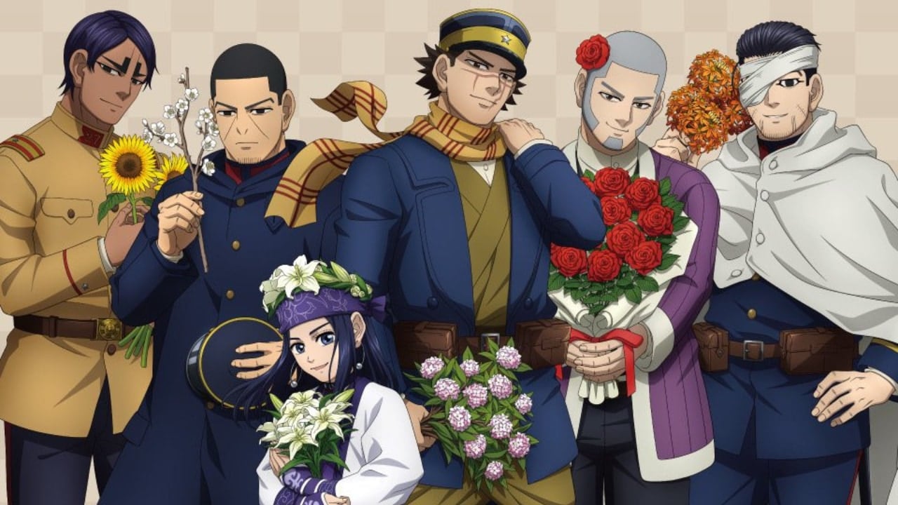 「ゴールデンカムイ×karendo」1月23日よりコラボ決定！花を手にした杉元たちの描き下ろしイラスト公開