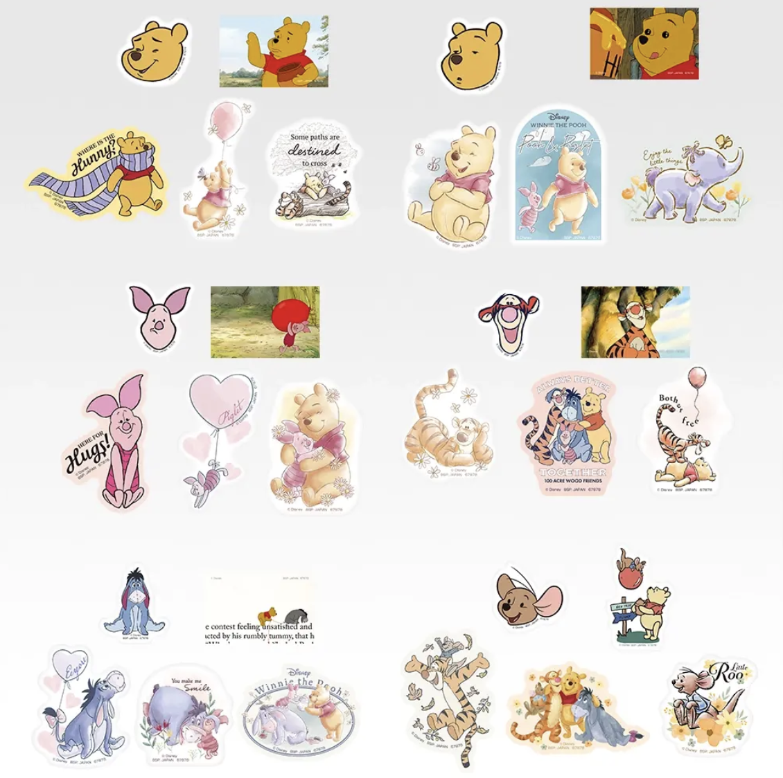 「くまのプーさん×一番くじ」J賞 ステッカーコレクション