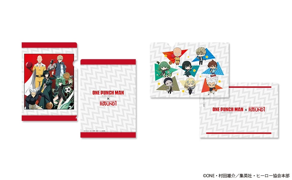 「ワンパンマン×ラウンドワン」コラボキャンペーン　オリジナルA5サイズクリアファイル