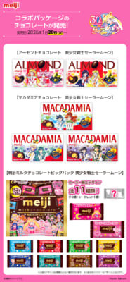 「美少女戦士セーラームーン×明治」コラボパッケージ