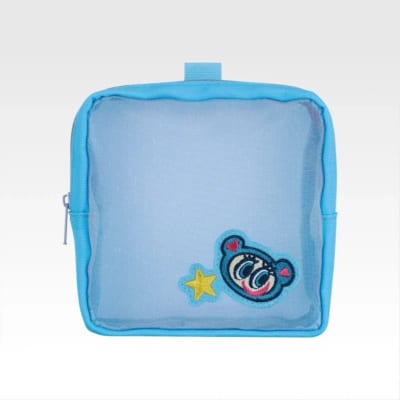 「一番くじ ナルミヤキャラクターズ ~胸キュンときめきコレクション~」メッシュ刺繍ポーチ エンジェルブルー