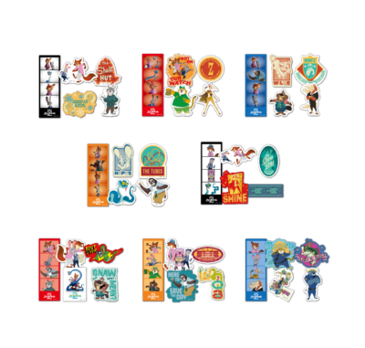 Happyくじ『ズートピア2』K賞:ステッカーセット