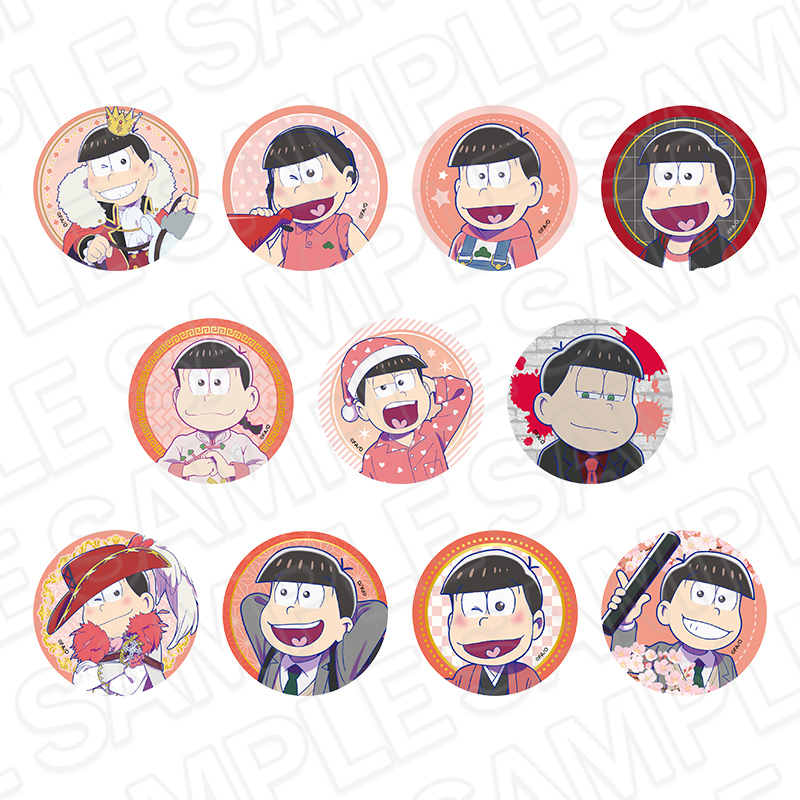 「おそ松さん10th Anniversary POP UP SHOP」缶バッジ（ランダム）