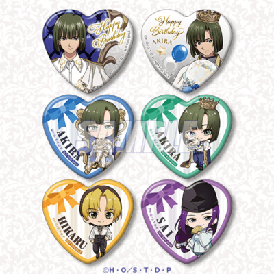 TVアニメ『ヒカルの碁』塔矢アキラBirthdayくじ ハート型缶バッジ