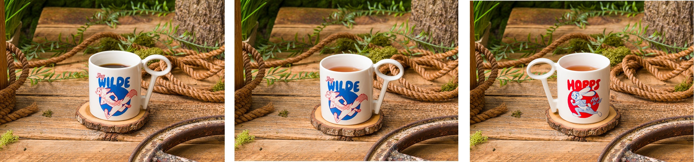 「ズートピア2」OH MY CAFE ホットコーヒー　、ホットティー　、ホットミルク