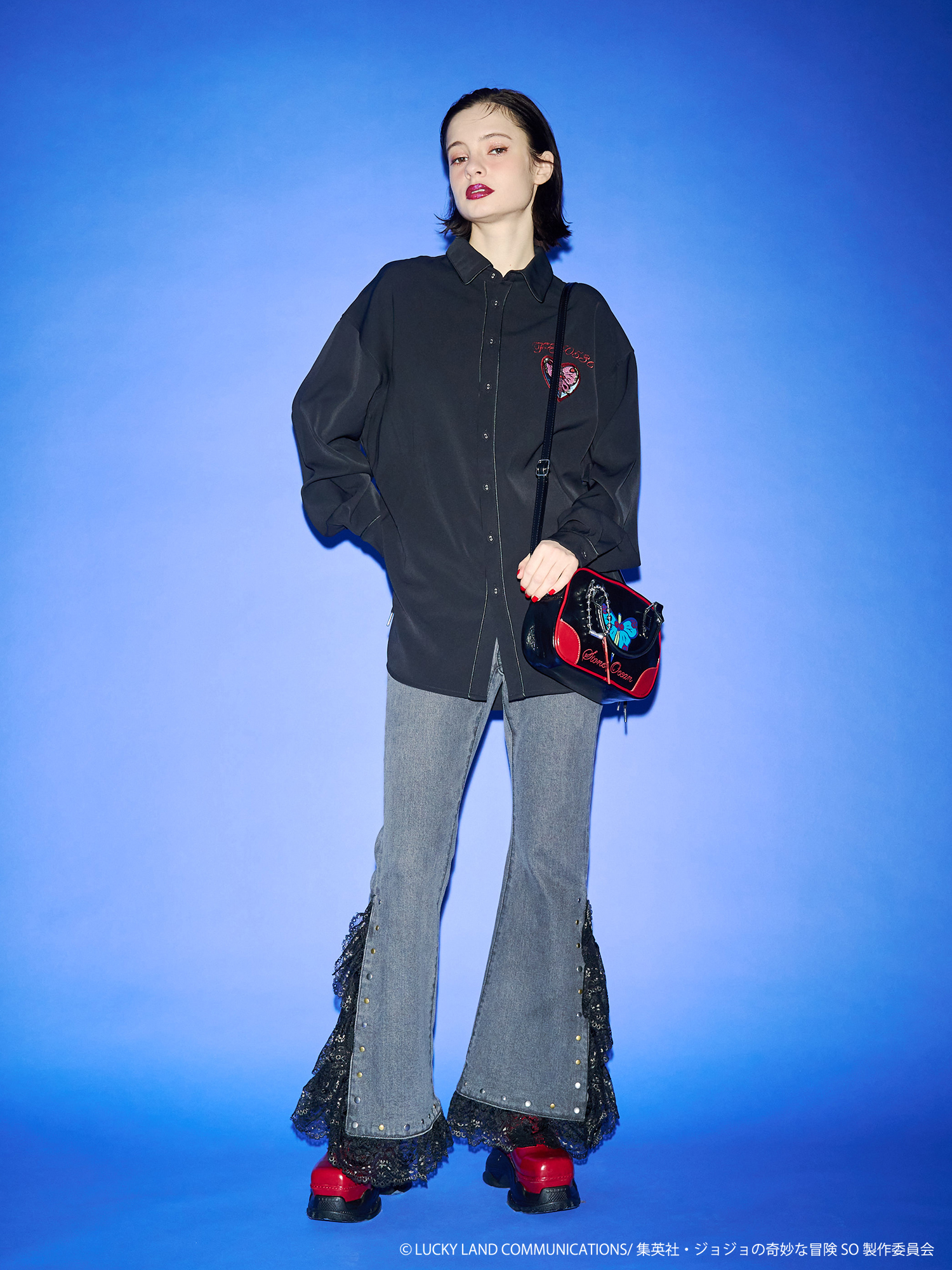 「ジョジョの奇妙な冒険 ストーンオーシャン×jouetie」BIGシャツ