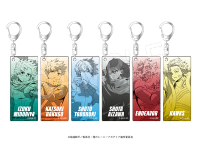 『ヒロアカ』「渋谷ヒーローズミッション」トレーディンググリッターアクリルキーホルダー