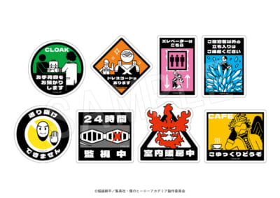 『ヒロアカ』「渋谷ヒーローズミッション」ホテル案内ステッカーセット
