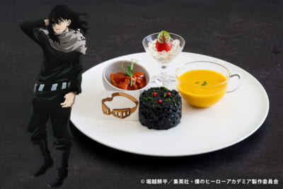 「ヒロアカ×渋谷エクセルホテル東急」相澤消太のイカ墨リゾットプレート