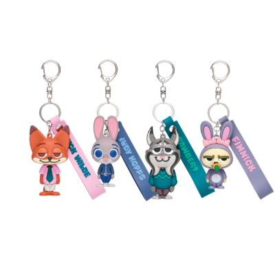 Happyくじ『ズートピア2』F賞:ラバーマスコットキーホルダー