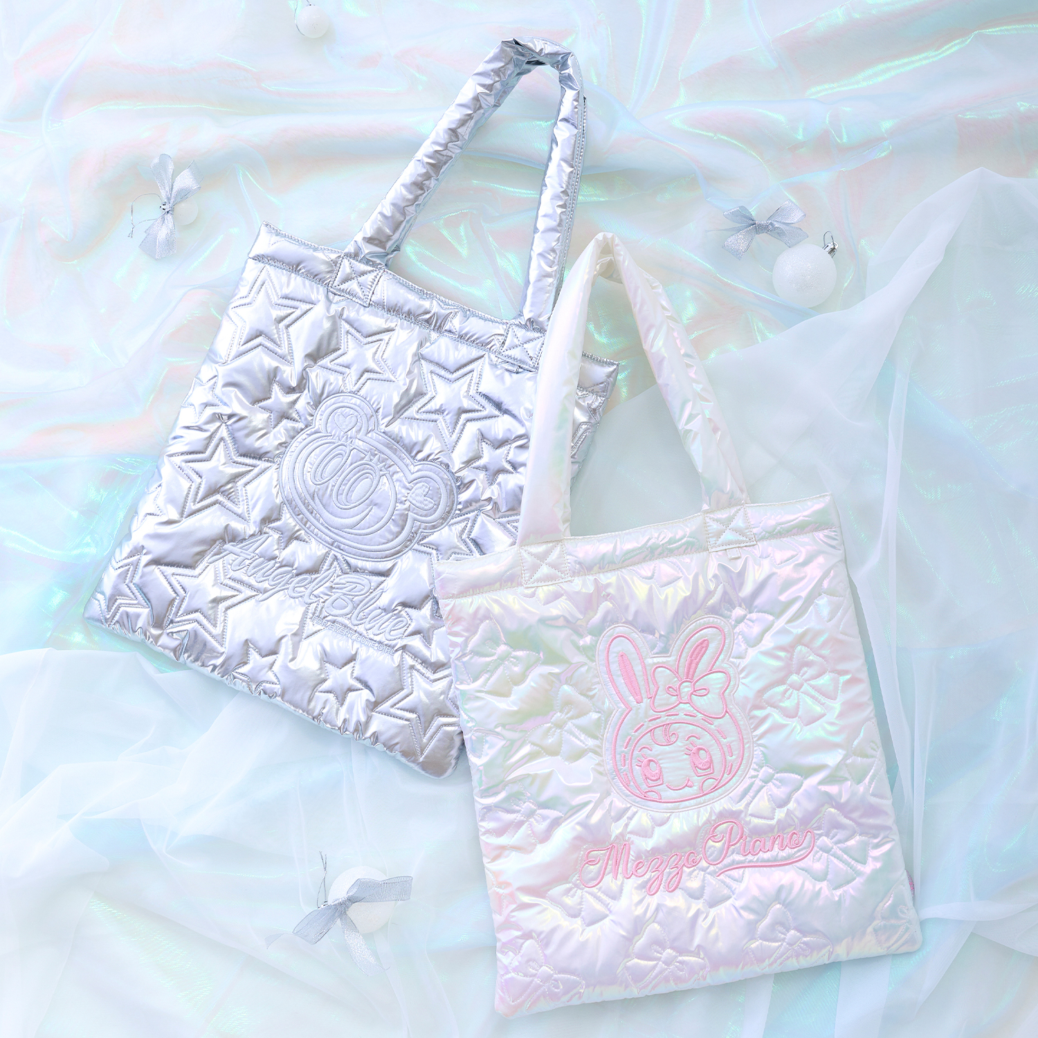 「ナルミヤキャラクターズ」キラキラキルティングトートバッグ