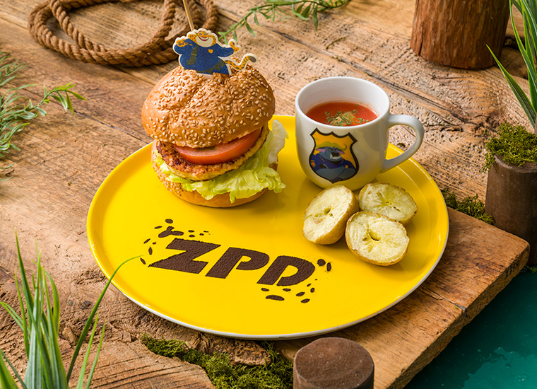 「ズートピア2」OH MY CAFE　＜ZPD＞ハンバーガープレート