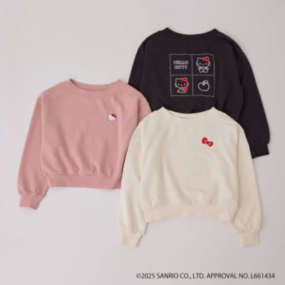 「ロペピクニック×サンリオ」ボートネック裏毛プルオーバー