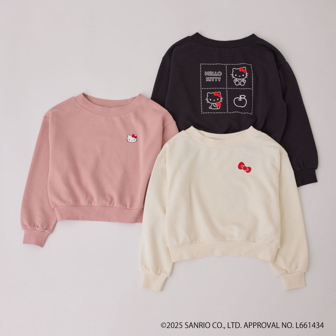 「ロペピクニック×サンリオ」ボートネック裏毛プルオーバー