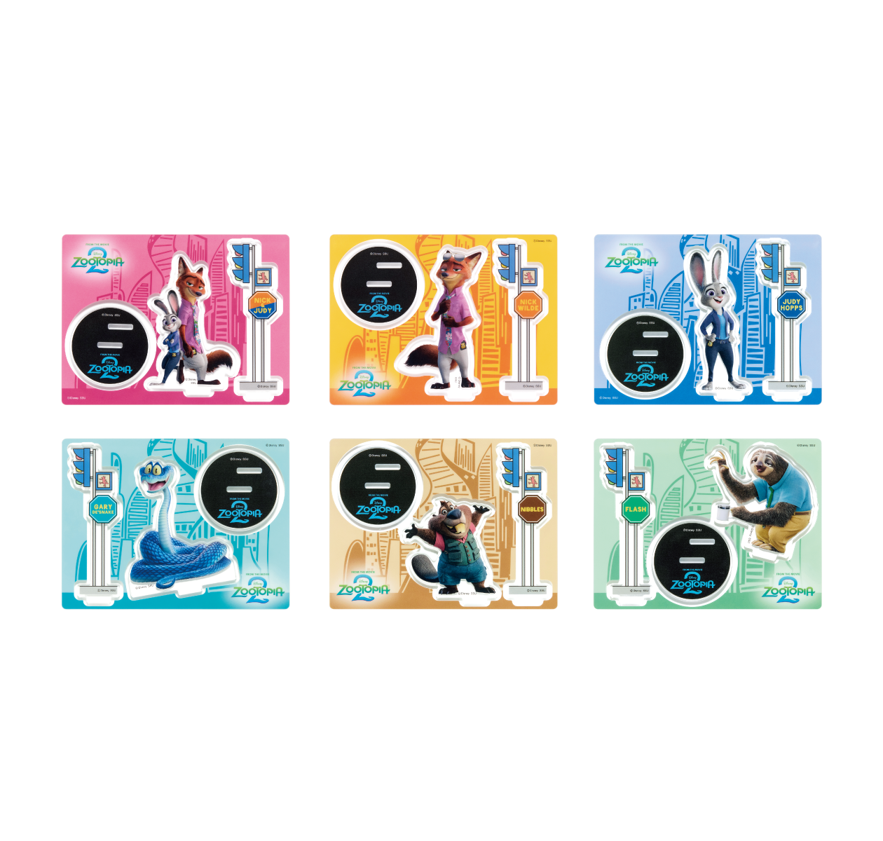 Happyくじ『ズートピア2』G賞：アクリルスタンドプロップス