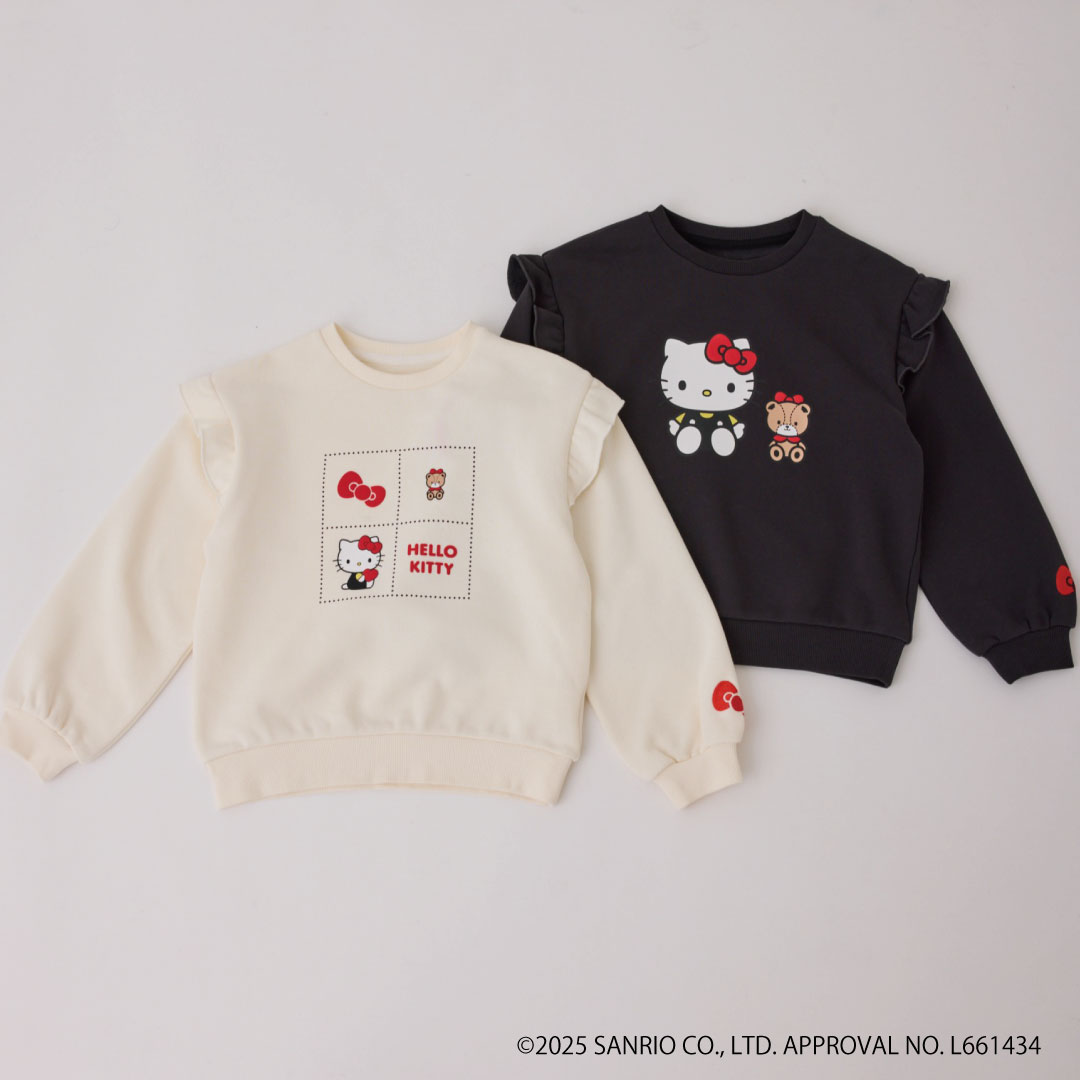 「ロペピクニック×サンリオ」【KIDS】発砲プリント裏毛プルオーバー