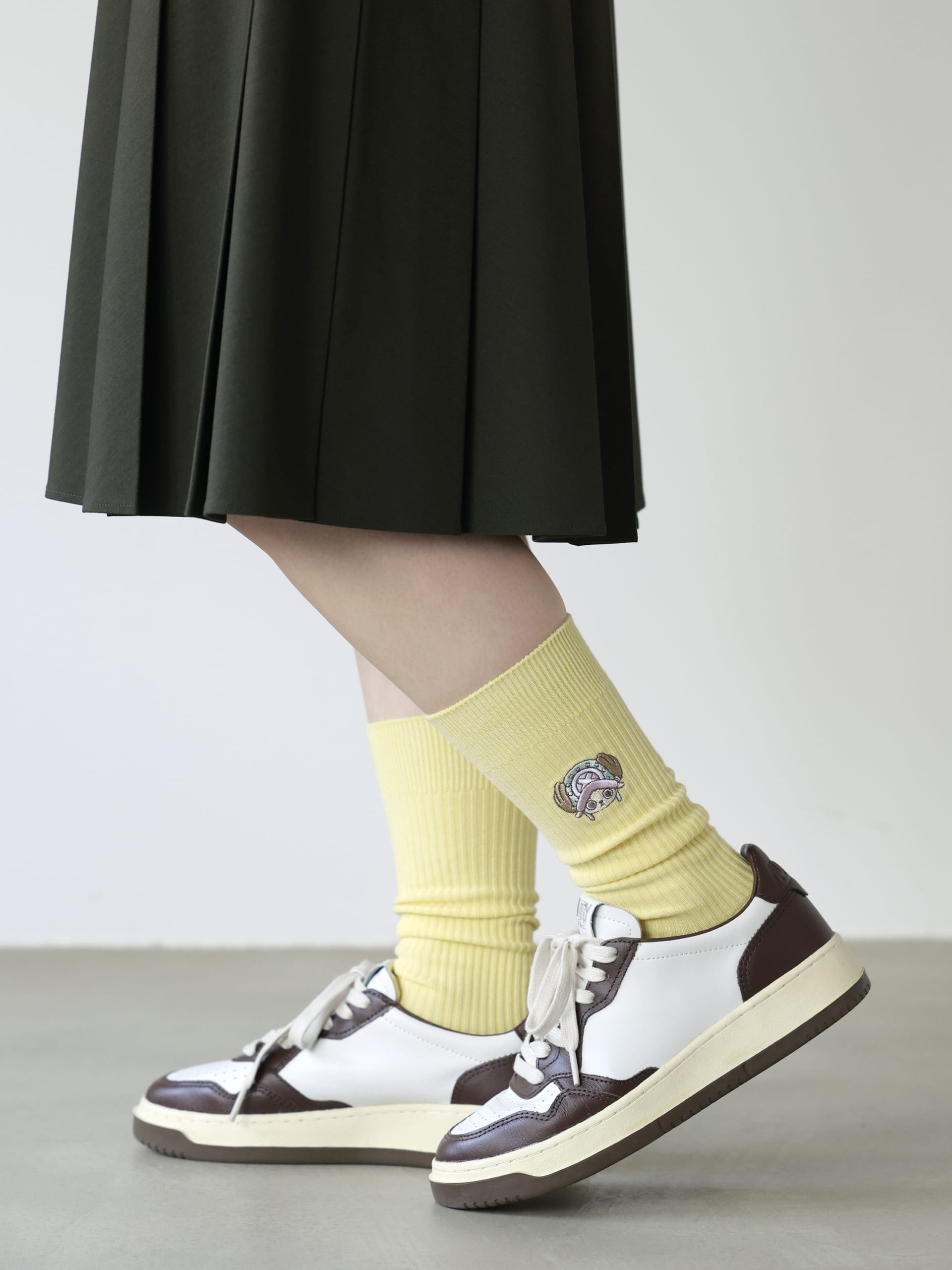 「ONE PIECE×靴下屋」CHOPPER'sコラボ 刺繍スリークォーターソックス