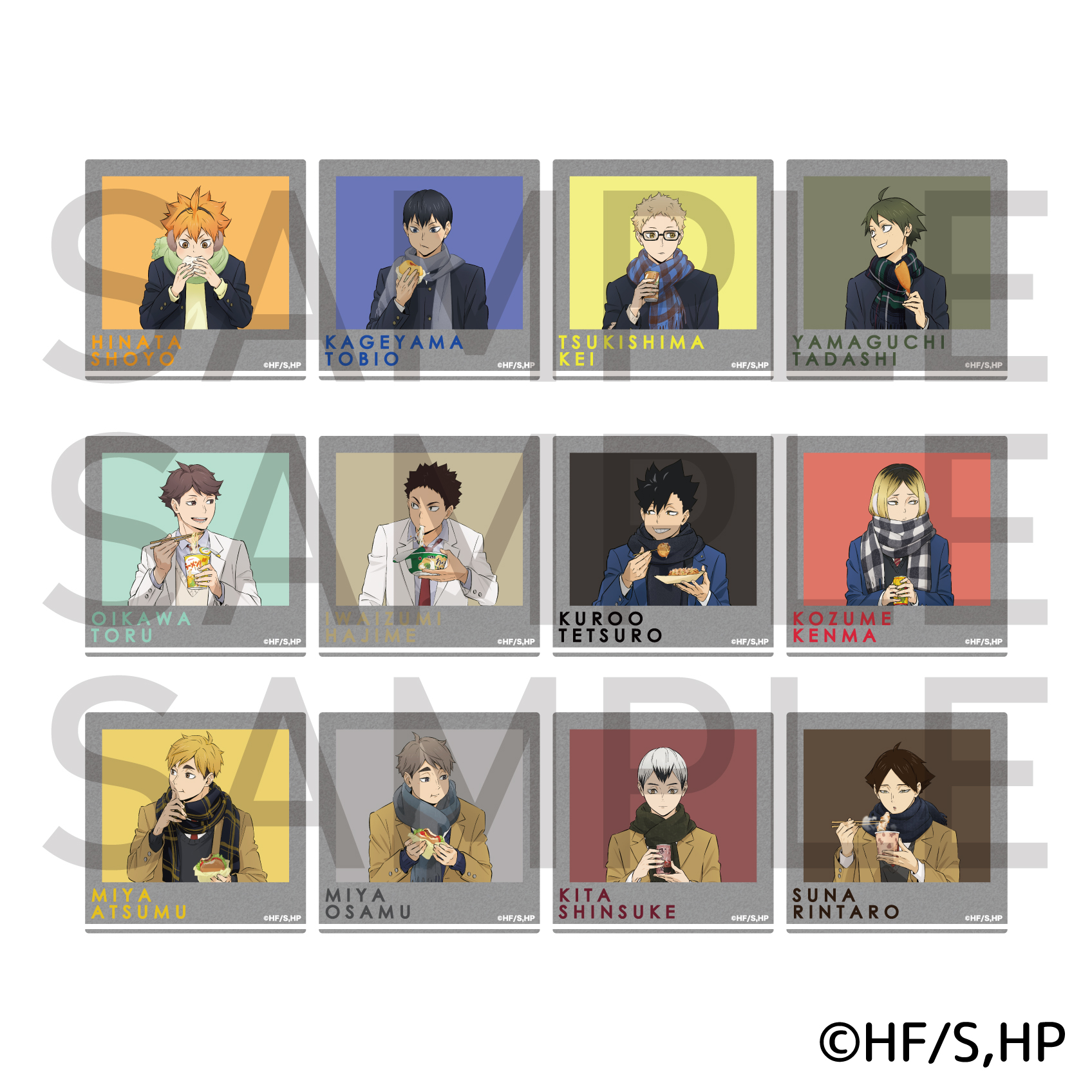 アニメ『ハイキュー!!』はふはふランダムペーパークリップフォトカード