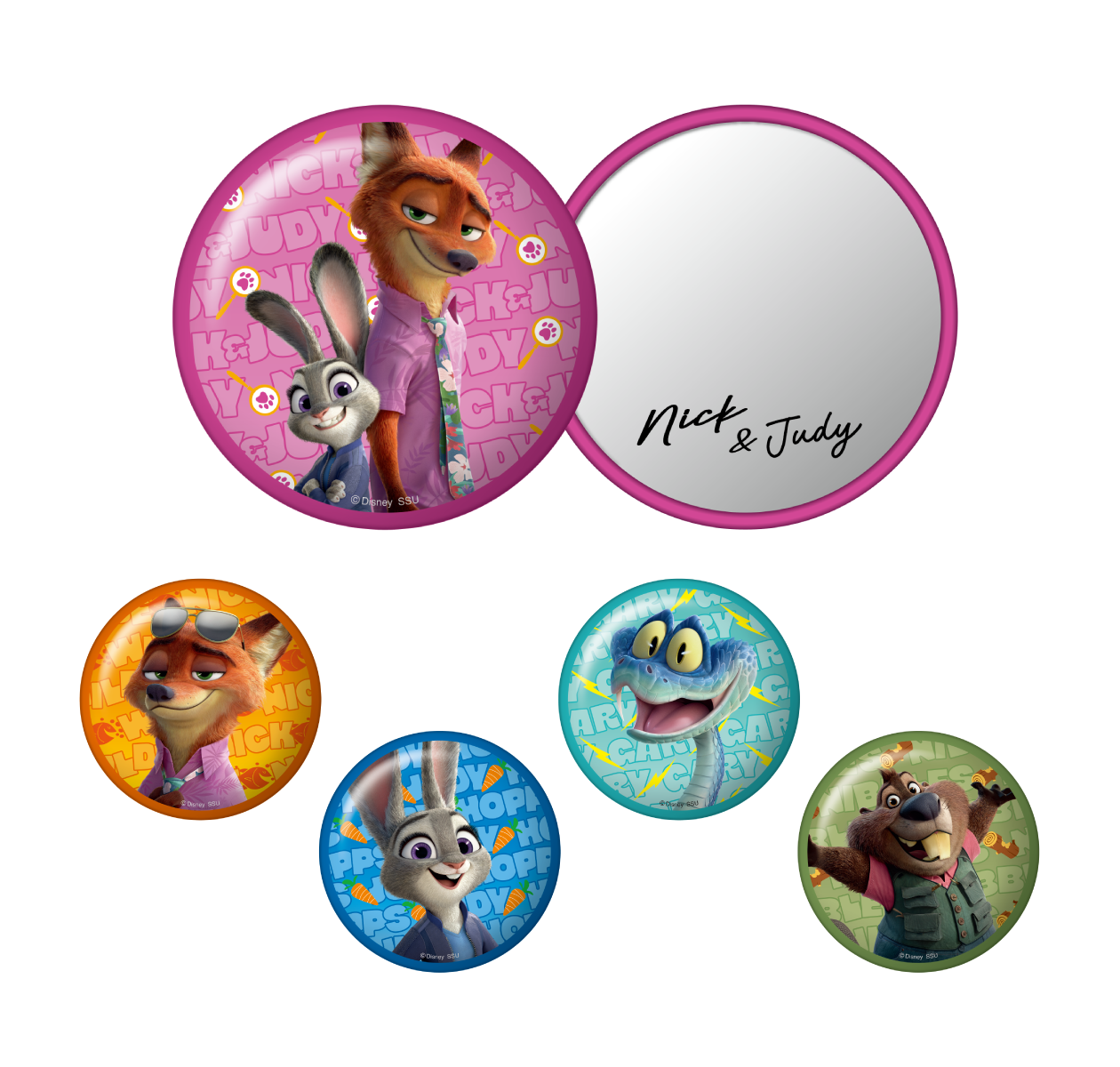 Happyくじ『ズートピア2』I賞：缶ミラー